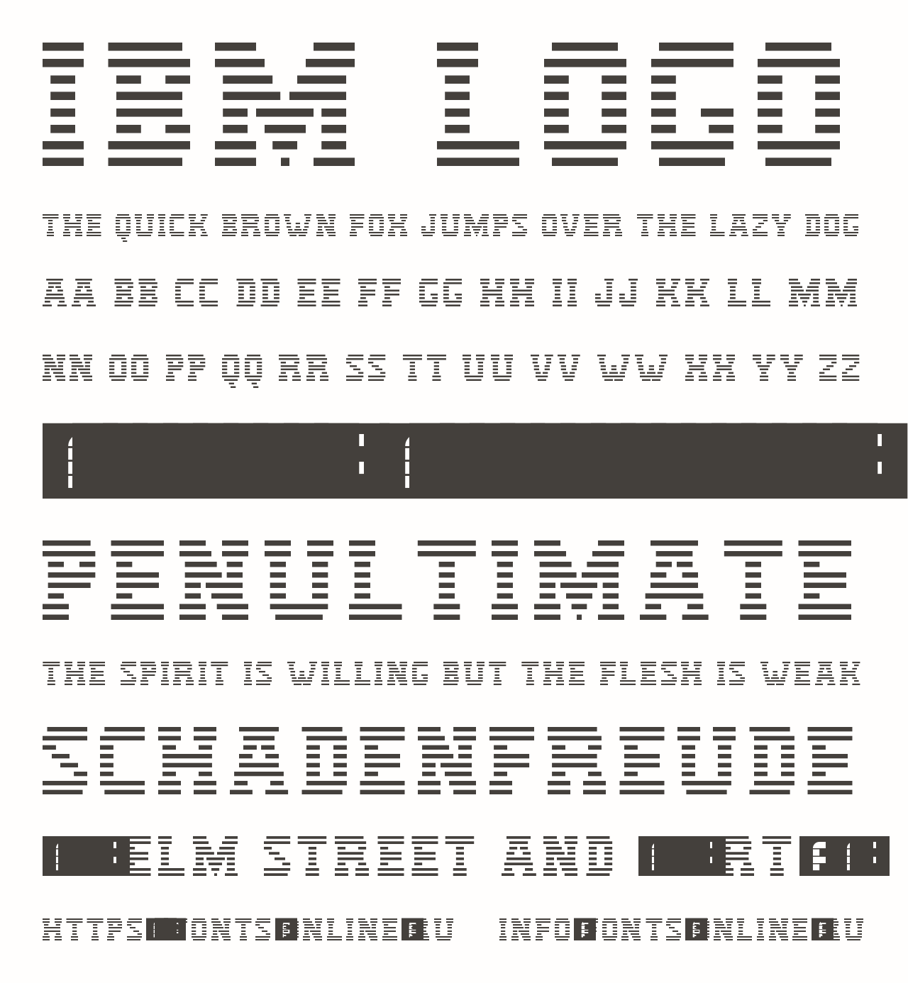 IBM Logo Free Font Download